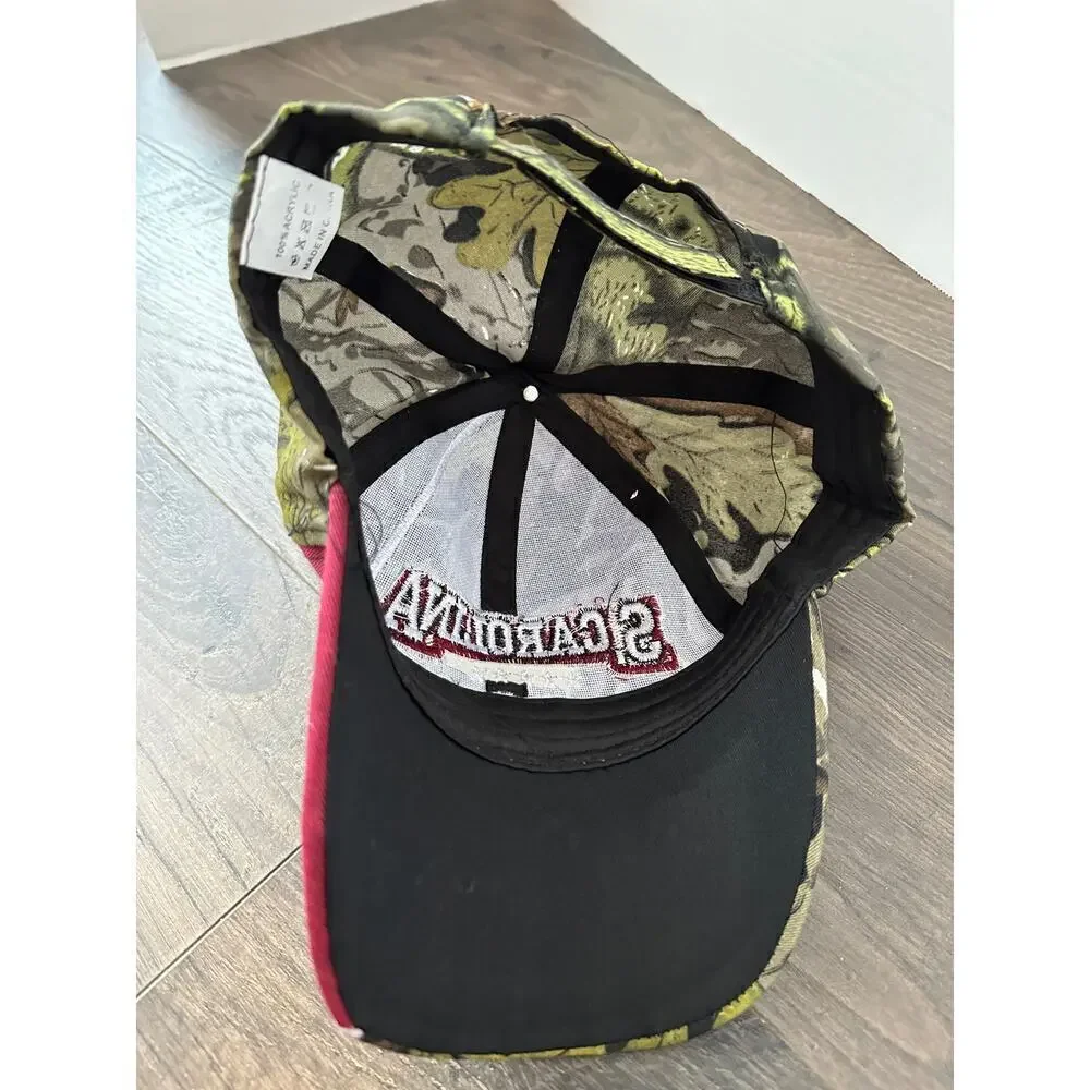 NWOT S. Carolina One Size NCAA Football Mossy Curved Bill Cap Green Camo